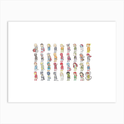 LITTLE HEROES - Fine Art Print For the Superheroes Saving The Planet