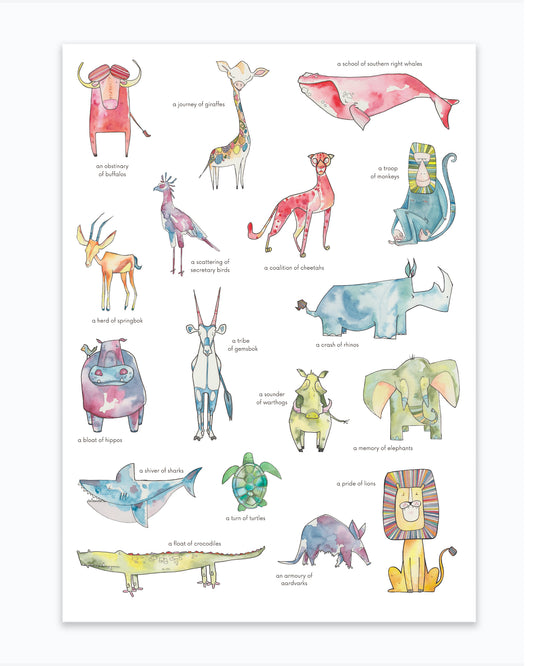 Sunny Creatures - Fine Art Print of the Beautiful Animals from the Motherland